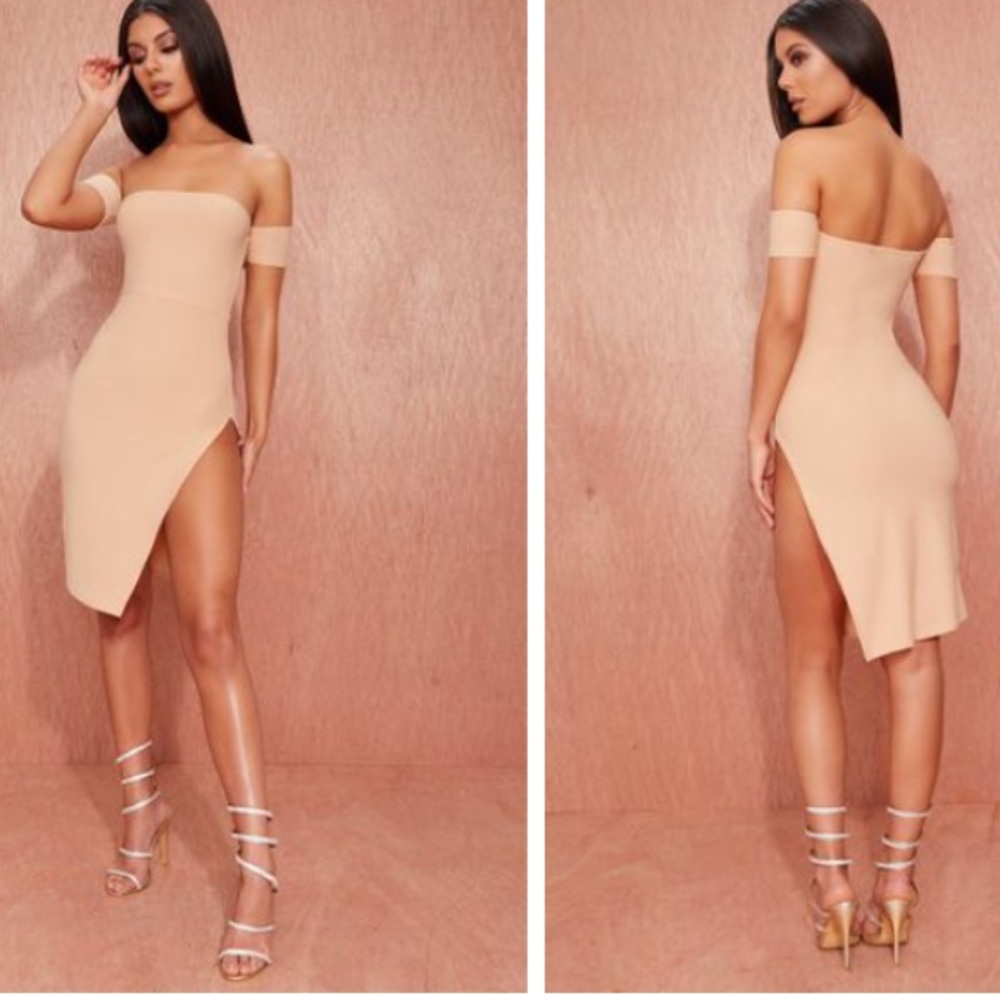 Nude color dress
